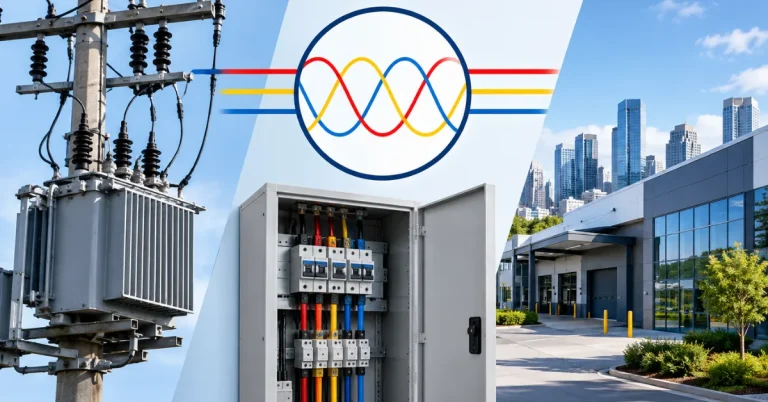 3 phase power electrical system for commercial buildings in Australia